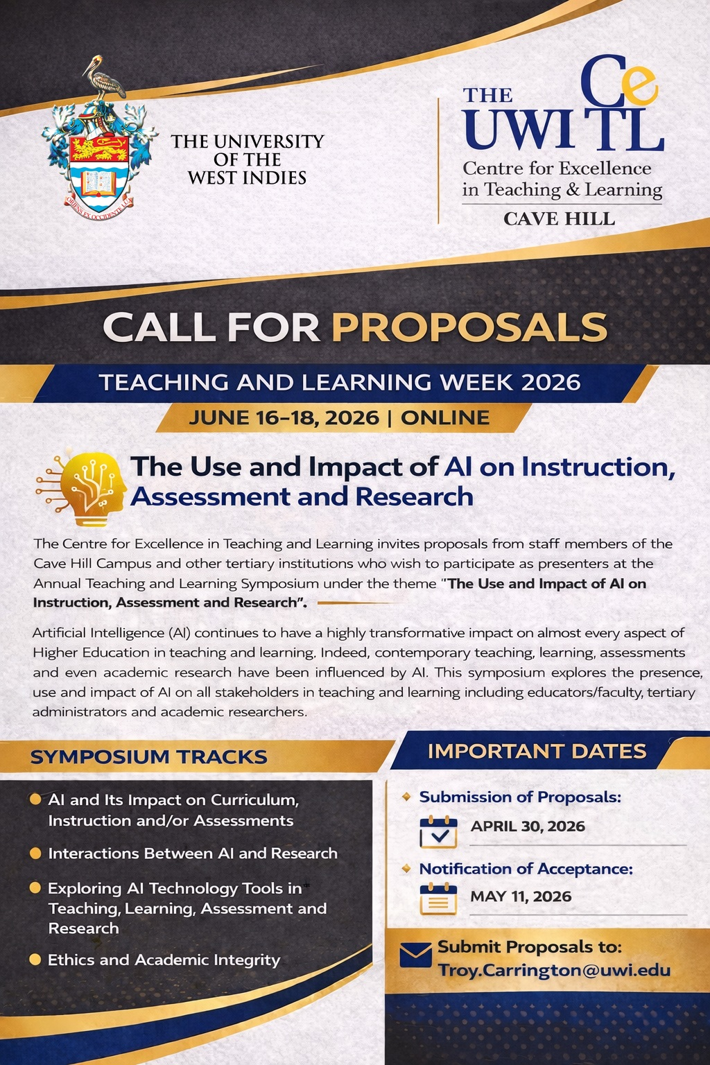 Call for Proposals – Teaching and Learning Week 2026