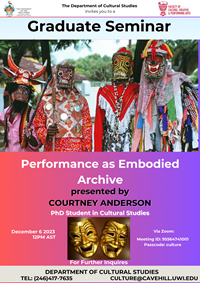 Graduate Seminar Presented by Courtney Anderson