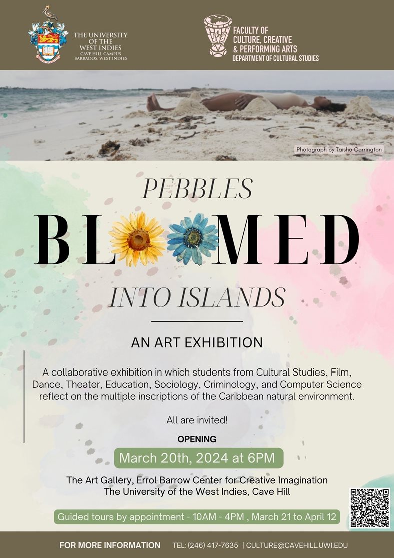 Pebbles Bloomed Into Islands.  An Art Exhibition