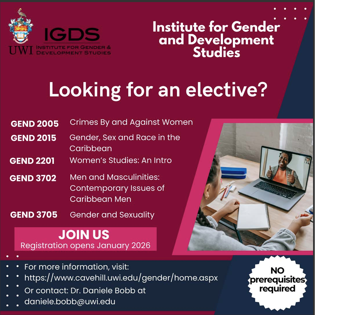 Institute for Gender & Development Studies Electives