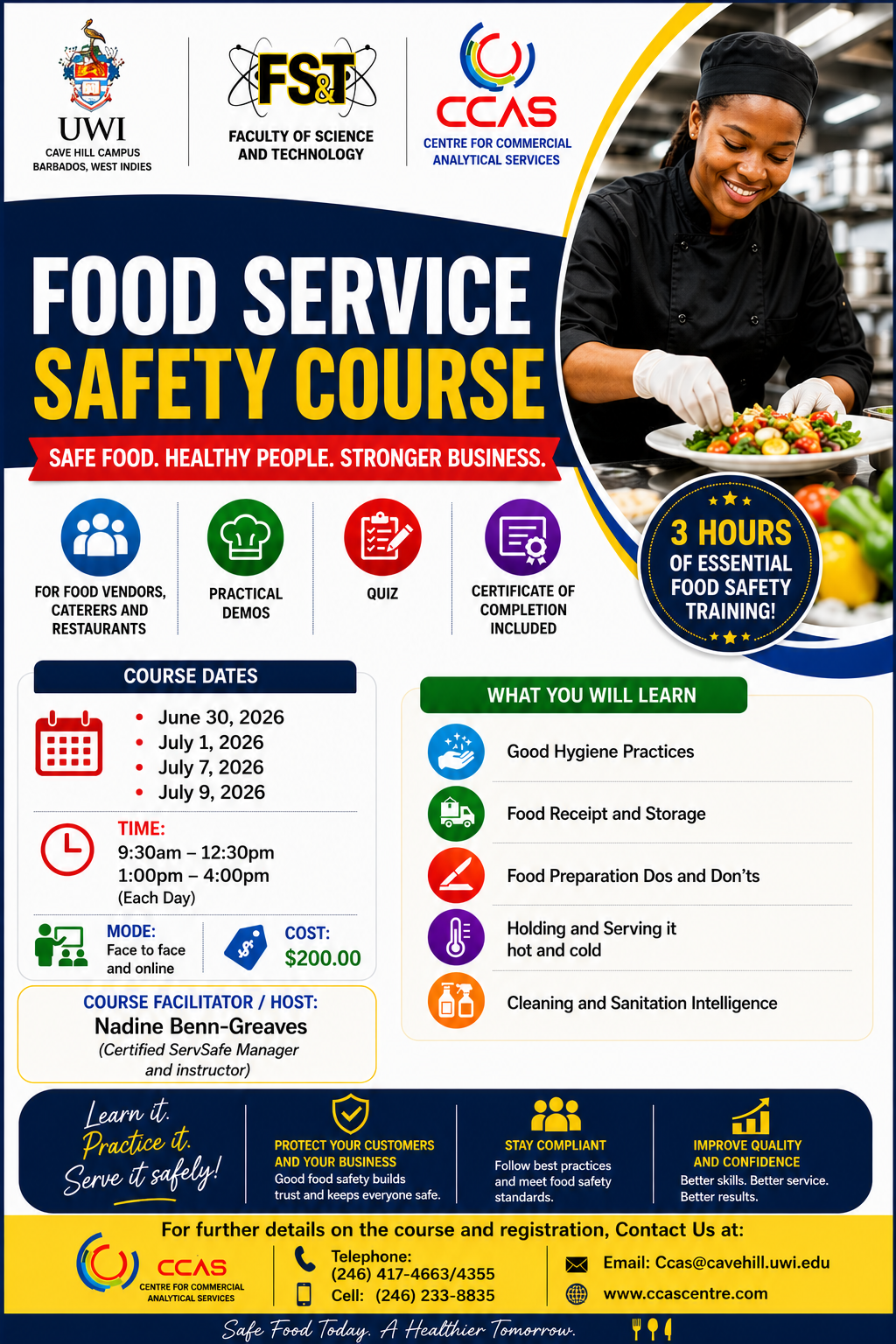 Edited flyer food service safety course