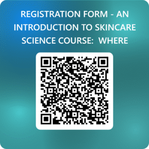 Qrcode for registration form an introduction to skincare science course   where beauty meets science