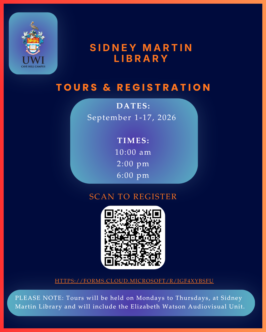 Library Tours 2026
